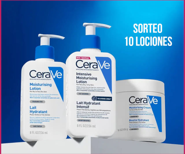 Sorteo Cerave 10 Lociones Formato Grande