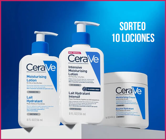 Sorteo Cerave 10 Lociones Formato Grande
