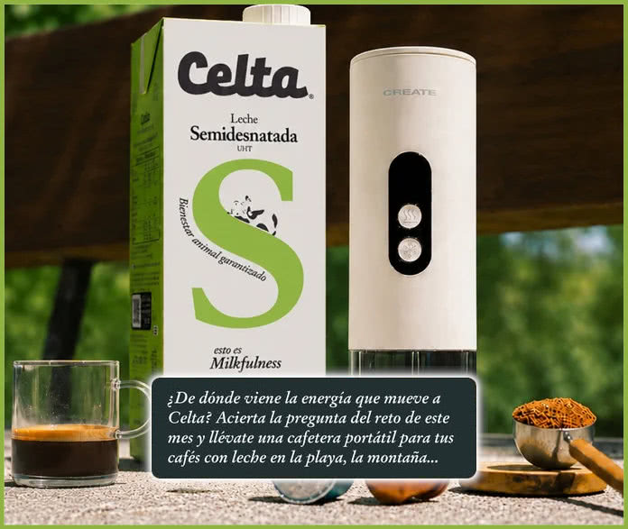 Sorteo Leche Celta Cafetera Portátil