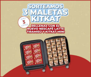 Sorteo Nescafe Latte 3 Maletas Kitkat