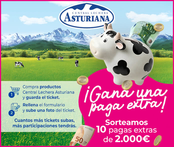 Sorteo Por Compra Central Lechera Asturiana 10 Pagas Extra 2000 Euros