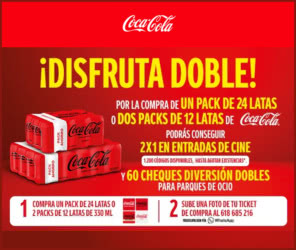 Sorteo Por Compra Coca Cola Entradas Cine 60 Cheques Diversion