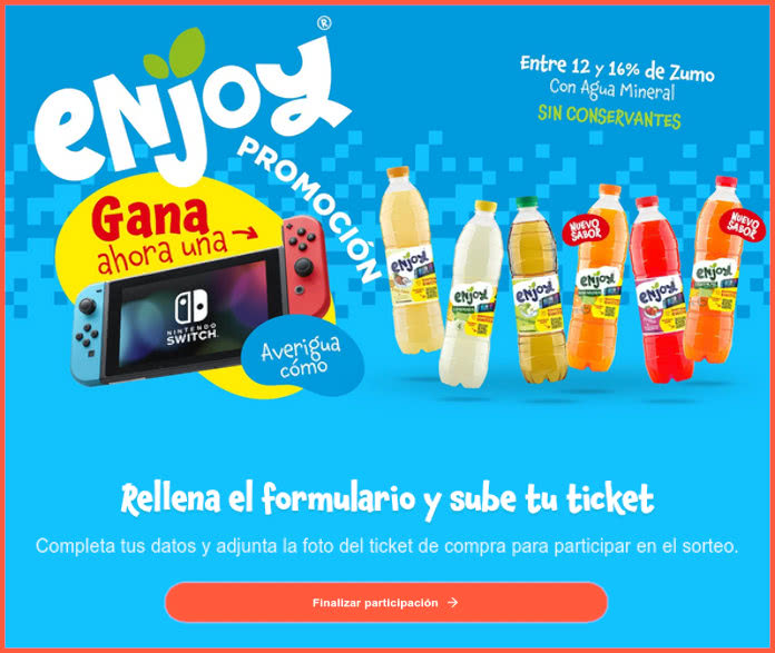 Sorteo Por Compra Enjoy Nintendo Switch