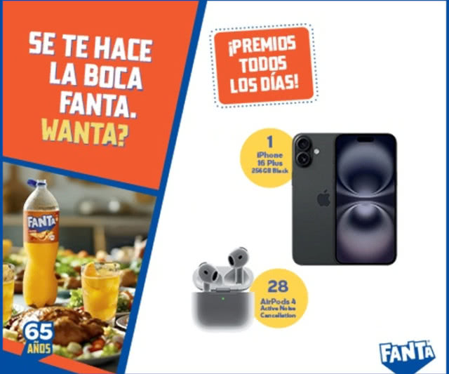 Sorteo Por Compra Fanta Wanta Iphones Airpods