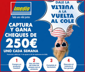 Sorteo Por Compra Imedio Cheques 250 Euros 2026