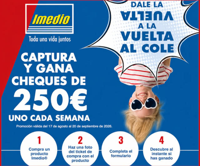 Sorteo Por Compra Imedio Cheques 250 Euros 2026
