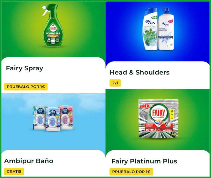Gratis Lacuponera 2x1 1 Euro Fairy Ambipur Hys