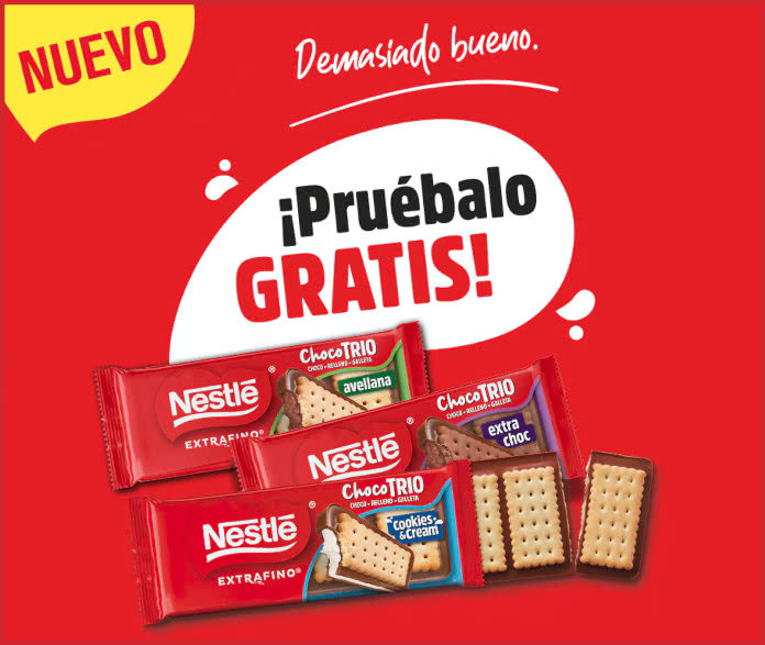 Prueba Gratis Nestlé Choco Trio