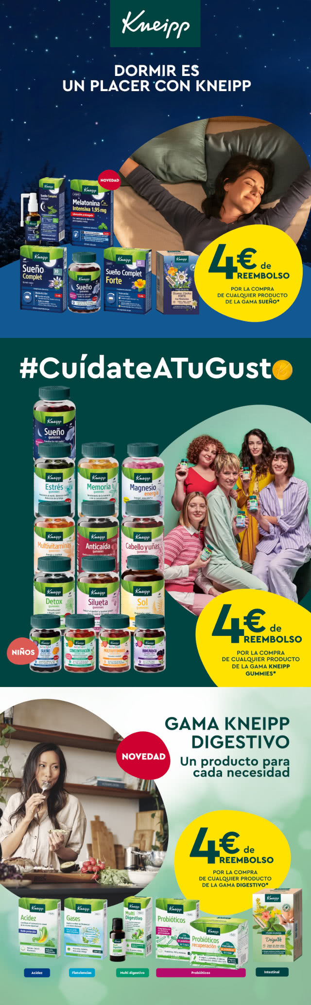 Reembolso Kneipp 4 Euros Digestivo Gummies Sueno