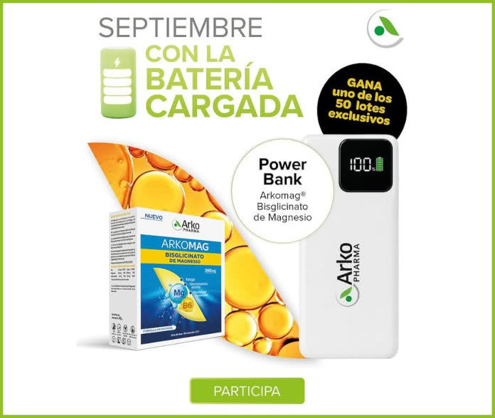 Sorteo Arkopharma 50 Lotes Bateria