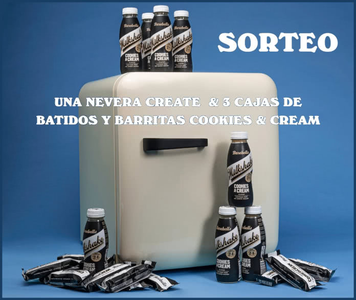 Sorteo Barebells Nevera Create 3 Cajas Batidos Barritas
