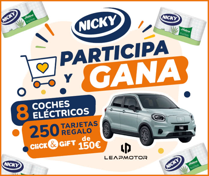 Sorteo Por Compra Nicky 8 Coches Electricos 250 Tarjetas Regalo