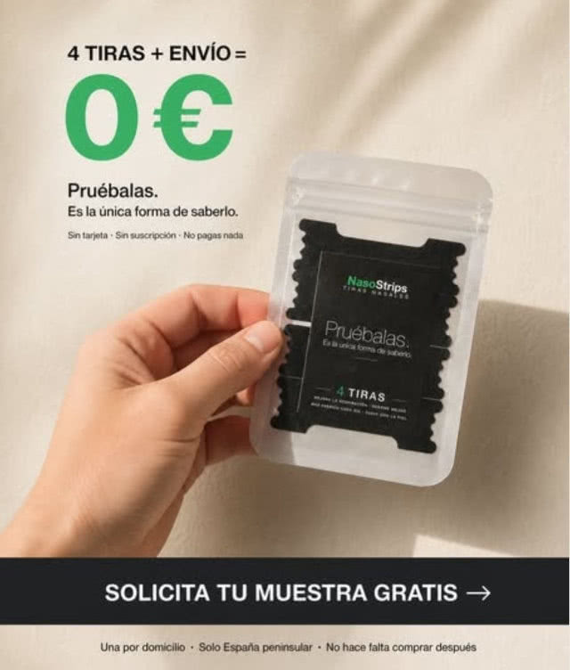 Muestras Gratis Nasostrips 4 Tiras Nasales 0 Euros