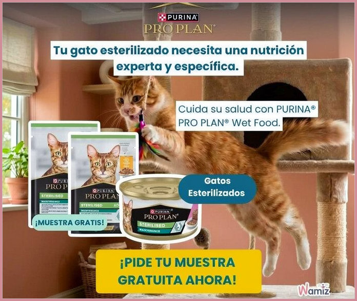 Muestras Gratis Wamiz Purina Gatos Esterilizados