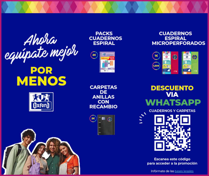 Reembolso Oxford Cuadernos Hasta 2 Euros 50