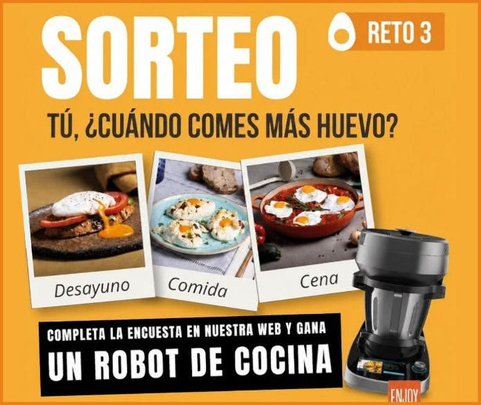 Sorteo Huevo 3 Veces Bueno 5 Robots Cocina