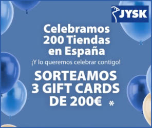 Sorteo Jysk 200 Euros 3 Premios