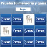 Sorteo Jysk Juego Memoria