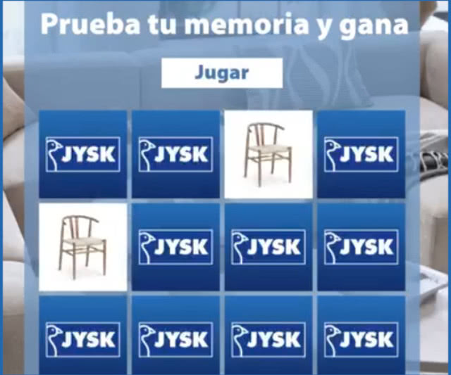 Sorteo Jysk Juego Memoria