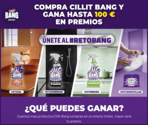 Sorteo por Compra Cillit Bang Tarjetas hasta 100 Euros