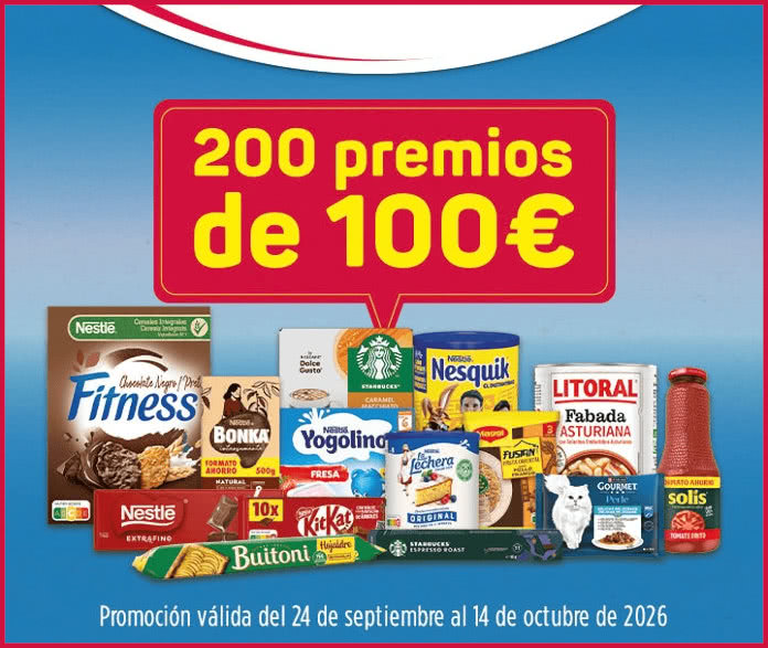 Sorteo Por Compra El Corte Ingles 200 Premios 100 Euros Nestlé