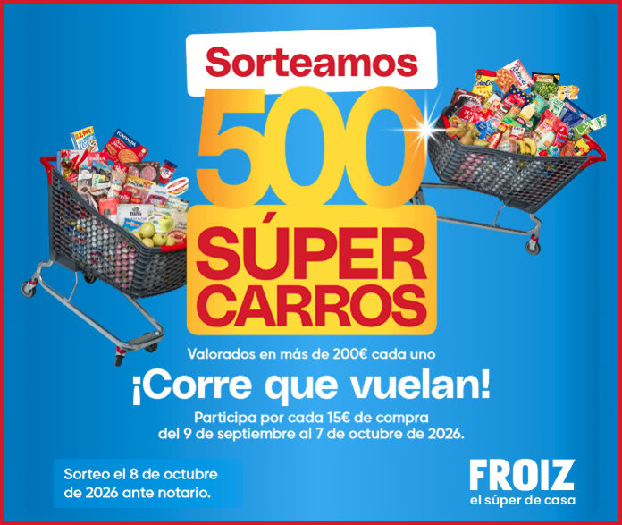 Sorteo Por Compra Supermercados Froiz 500 Carros