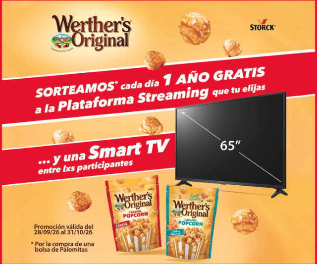 Sorteo por Compra Werthers Original Suscripciones Tv
