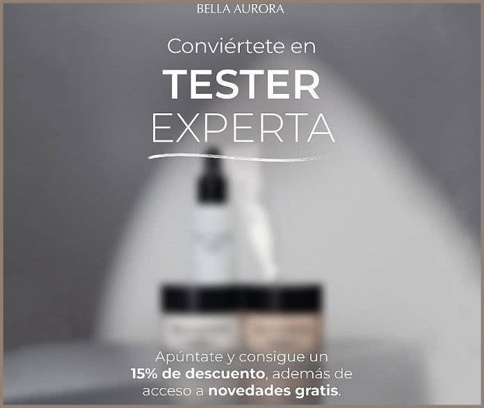 Tester Bella Aurora Descuentos