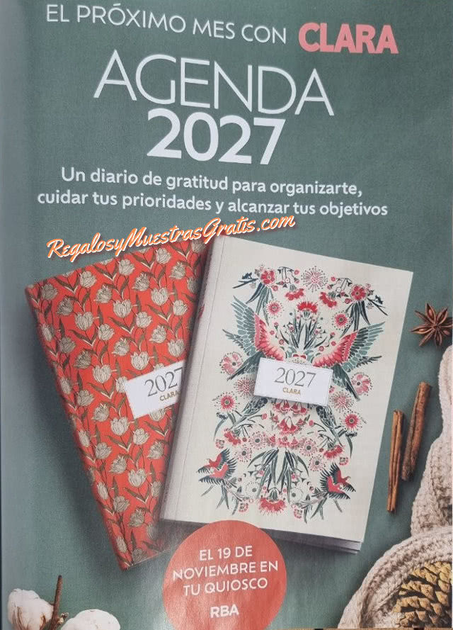 Avance Regalos Revistas Diciembre 2026 Clara