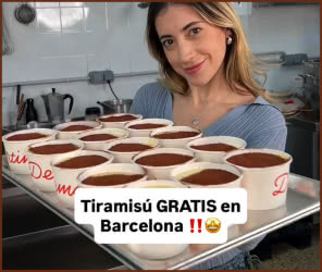 Gratis Tiramisu Barcelona 24 Octubre 2026