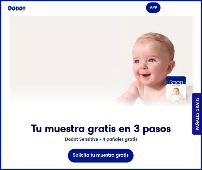 Muestras Gratis Dodot Sensitive 4 Pañales Gratis