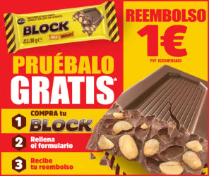 Prueba Gratis Arcor Block Chocolate Reembolso 1 Euro