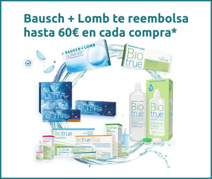 Reembolso Bausch Lomb hasta 60 Euros