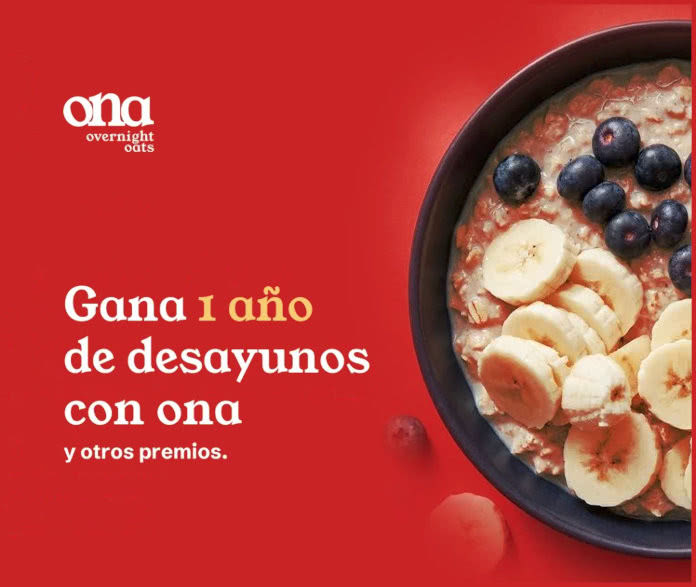 Sorteo Ona Overnight Oats 3 Premios