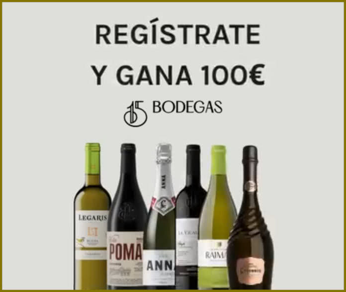 Sorteo por Compra 15bodegas 100 Euros