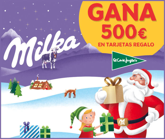 Sorteo por Compra el Corte Inglés Milka 500 Euros