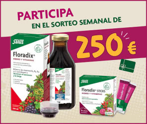 Sorteo por Compra Floradix 250 Euros Semanales