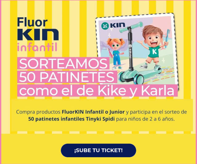 Sorteo por Compra Kin 50 Patinetes