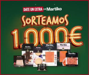 Sorteo por Compra Martiko 1000 Euros Semanales