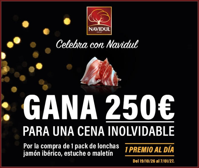 Sorteo por Compra Navidul 81 Premios 250 Euros