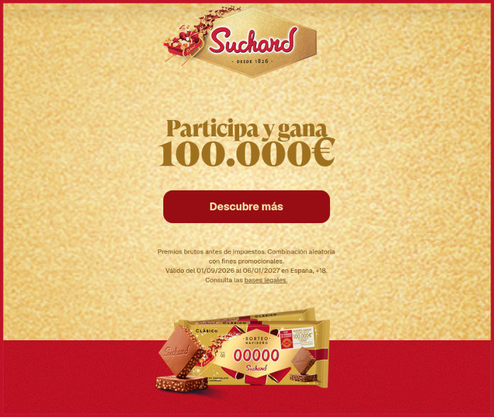 Sorteo por Compra Suchard 150000 Euros